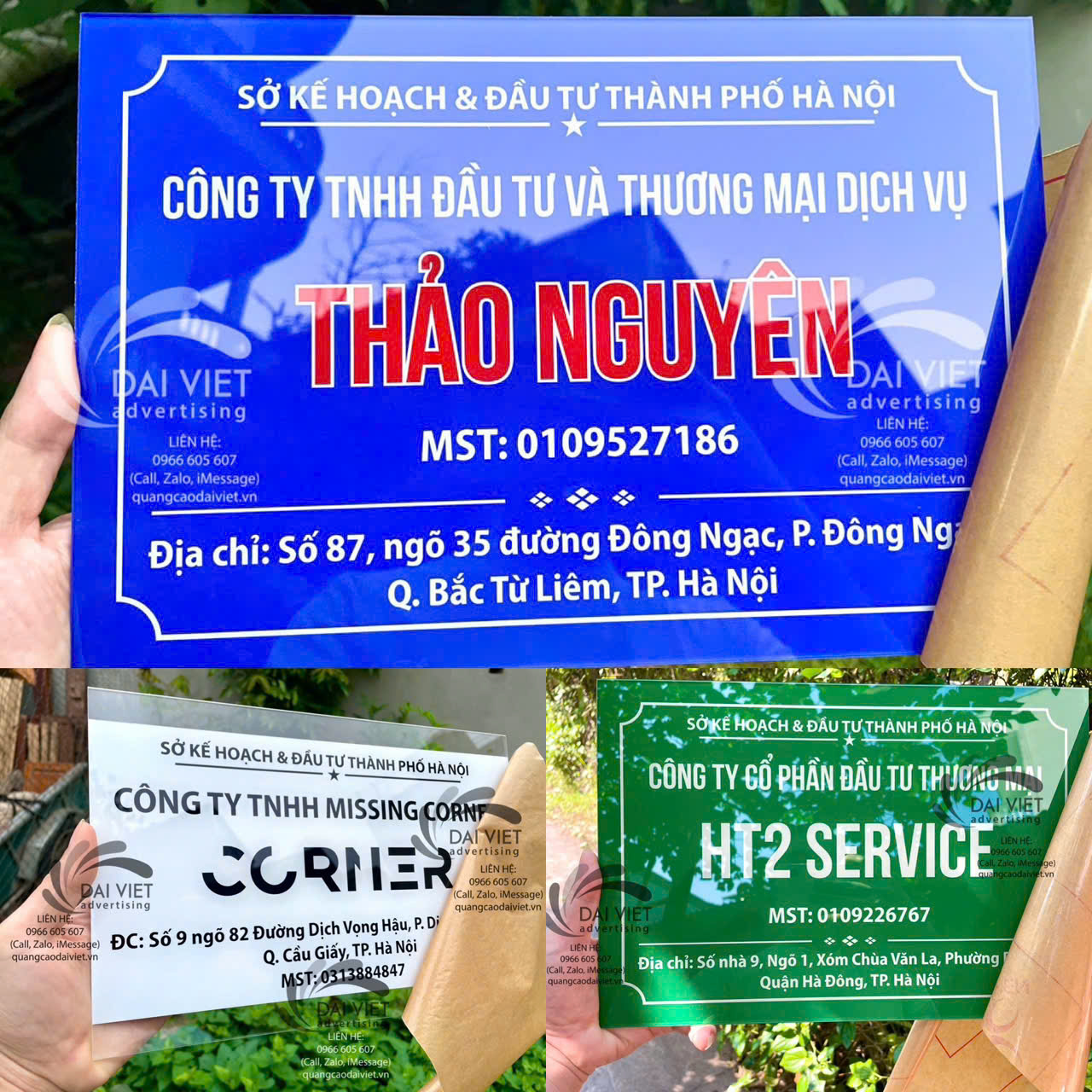 Dịch vụ Biển Tên Công Ty Tại Quốc Oai